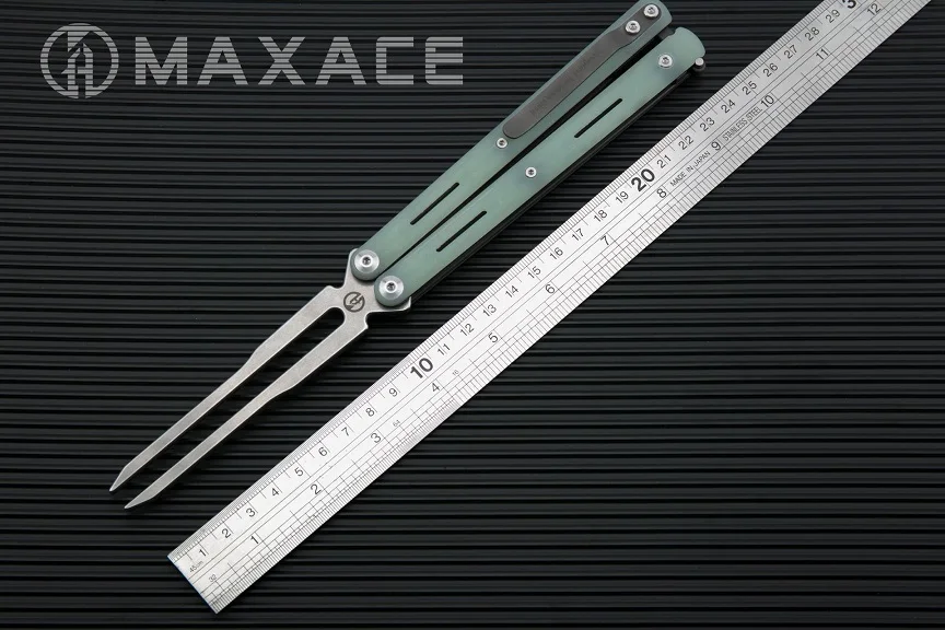 Maxace SERPENT STRIKER G10 Ручка 14C28N сталь Stonewash тупой нож