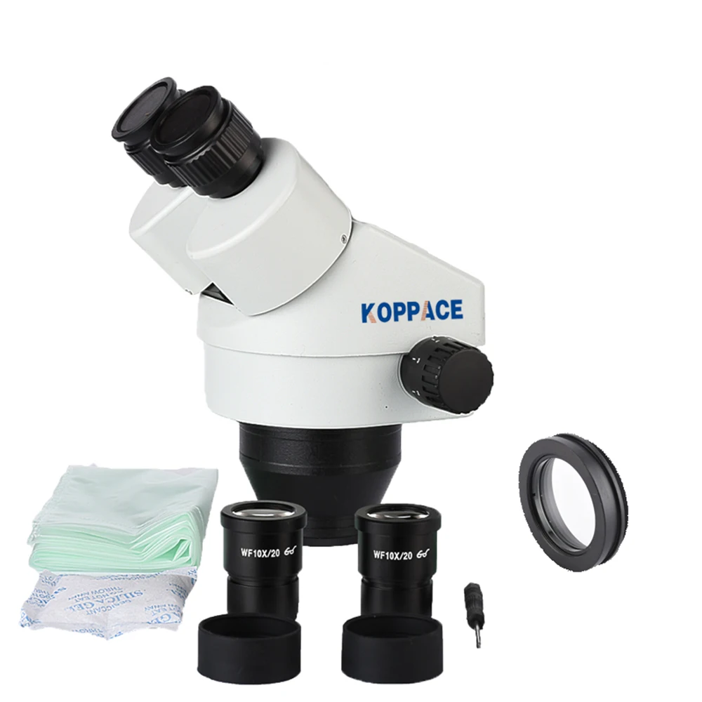  KOPPACE 7X-45X MagnificationStereo Binocular microscope Mobile phone repair microscope144 LED Ring 
