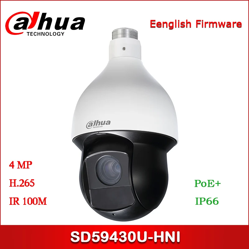 

Dahua IP Camera 4MP SD59430U-HNI 4.5mm~135mm 30x IR PTZ Network Camera Support PoE+ Security Camera
