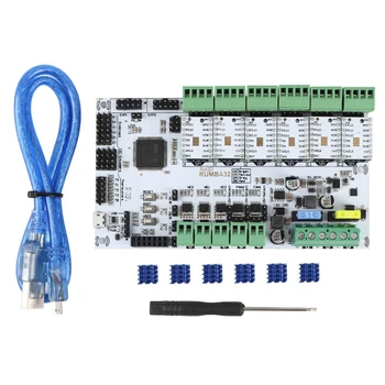 

3D Printer Accessories RUMBA32-Bit Motherboard + TMC2100x6 Silent Driver Kit Marlin 2.0