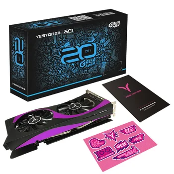 

Yeston RTX2060 6G D6 GAEA Graphics Card 1365 / 1680MHz 14GHz 6G / 192Bit / GDDR6 Game Graphics Card DVI-D + HDMI + DP Video Card