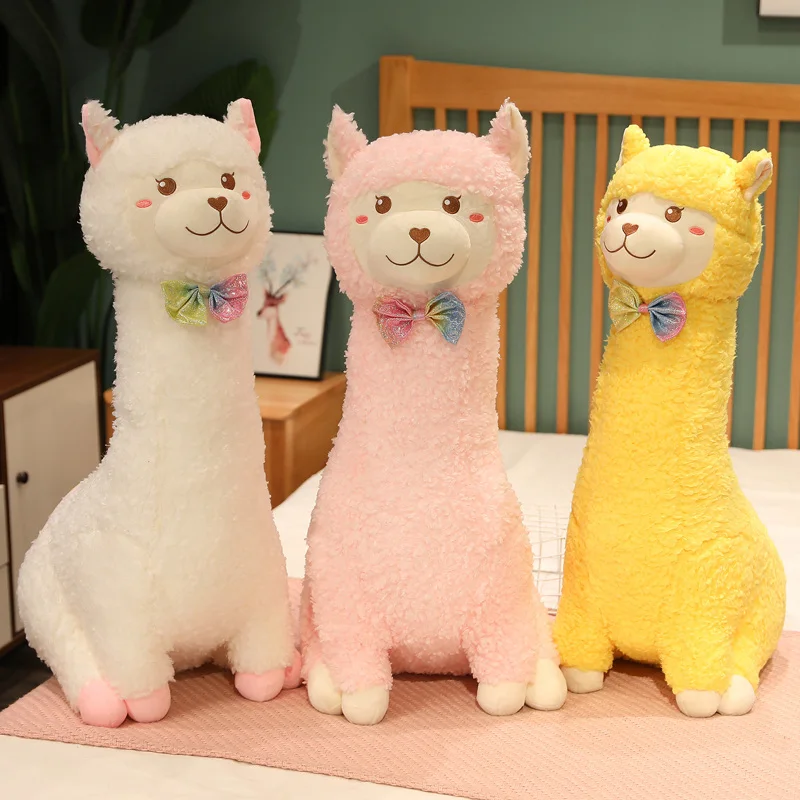 

1pc New 75cm Lovely Rainbow Alpaca Plush Toy Stuffed Plushie Sheep Llama Doll Soft Animal Pillow For Kids Girls Christmas Gifts