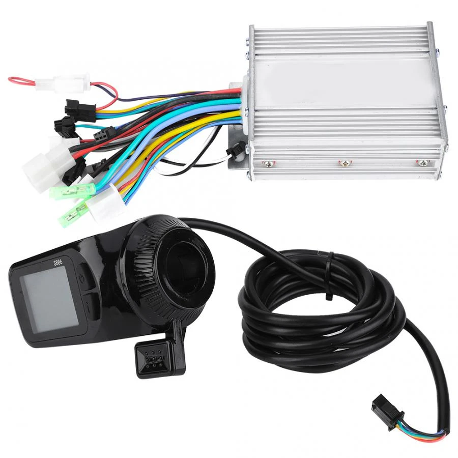 36V-48V Waterproof LCD Display Panel Electric Bicycle Scooter Controller Kit US