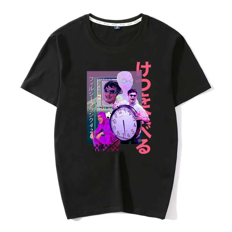 

Eightin Vaporwave Filthy Frank 420 T Shirt 100% Cotton Large Size Crewneck Printing Tees for Men T-Shirts Short Sleeves Gift