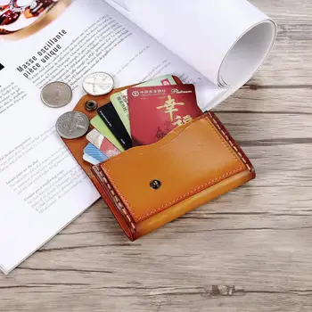 

Vintage Short Wallet Mini Purses Key Bags Men Coin Purse Coin Wallet Retro Key Holder Small Money Bag Money Pocket Thin Wallet