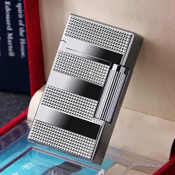 

High-grade Loudly lighter side sliding grinding wheel gas inflatable windproof cigarette lighter