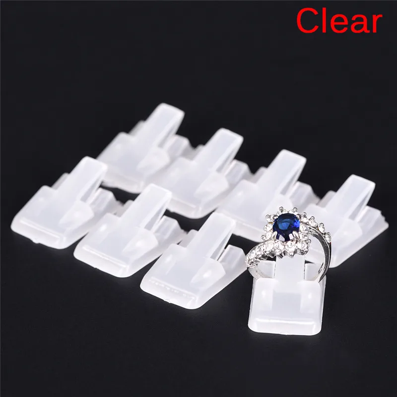 10Pcs Ring Show Plastic Frosted Jewelry Displays Holder Decoration Stand new. 