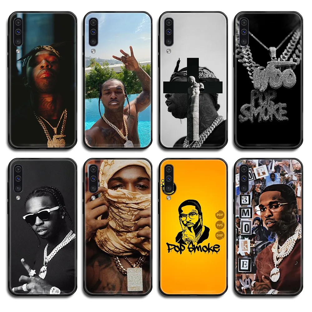 Pop Smoke Rapper pretty hoesjes черный чехол для телефона Корпус Samsung Galaxy A C Note 3 4 5 6 7 8 10 20 40 50 70 E S