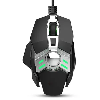

New Hot Wired Gaming Mouse 6400DPI 7Key Programmable Gamer Mice Backlit for Laptop PC