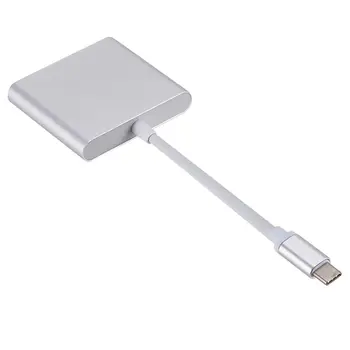 

3 in 1 Type-C To HDMI Hub adapte Cable Converter For Apple Macbook USB 3.1 Thunderbolt 3 Type-C Switch To HDMI 4K Hub 1080P