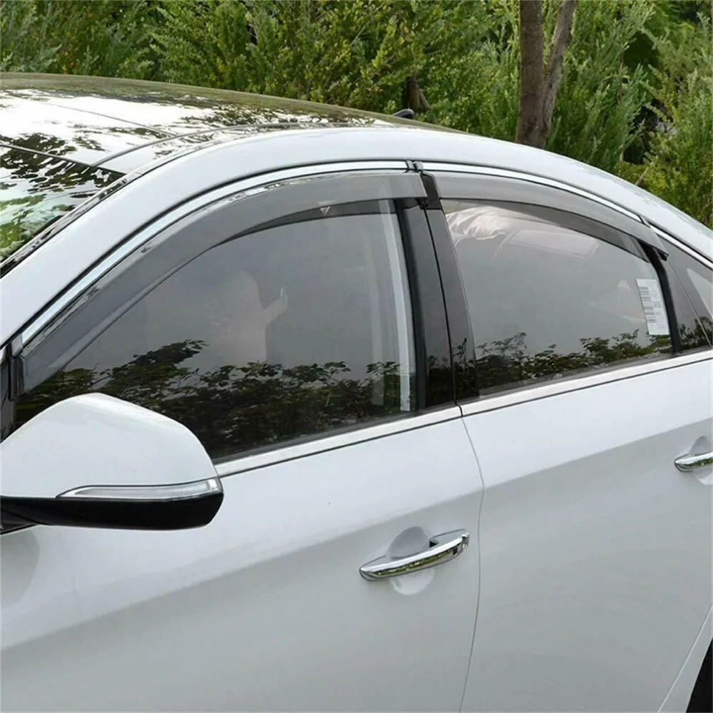 Для hyundai Sonata- оконные козырьки вентиляционные дымовые солнцезащитные защита от дождя 4 шт