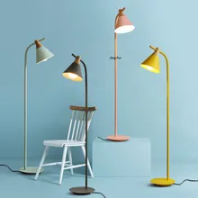 Скандинавский Железный светодиодный цветной напольный светильник s, современный прикроватный светильник для гостиной, спальни, вертикальный светильник для ресторана, кухни, лофт, декор, светильник