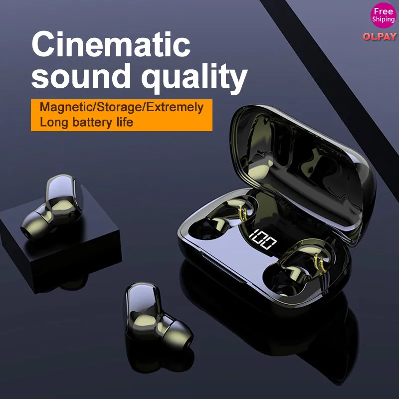 TWS L21 Pro Wireless Headphones Bluetooth 5 0 Earphone HIFI Mini Sport Headset for IOS Android Phones HD Call for Iphone Samsung