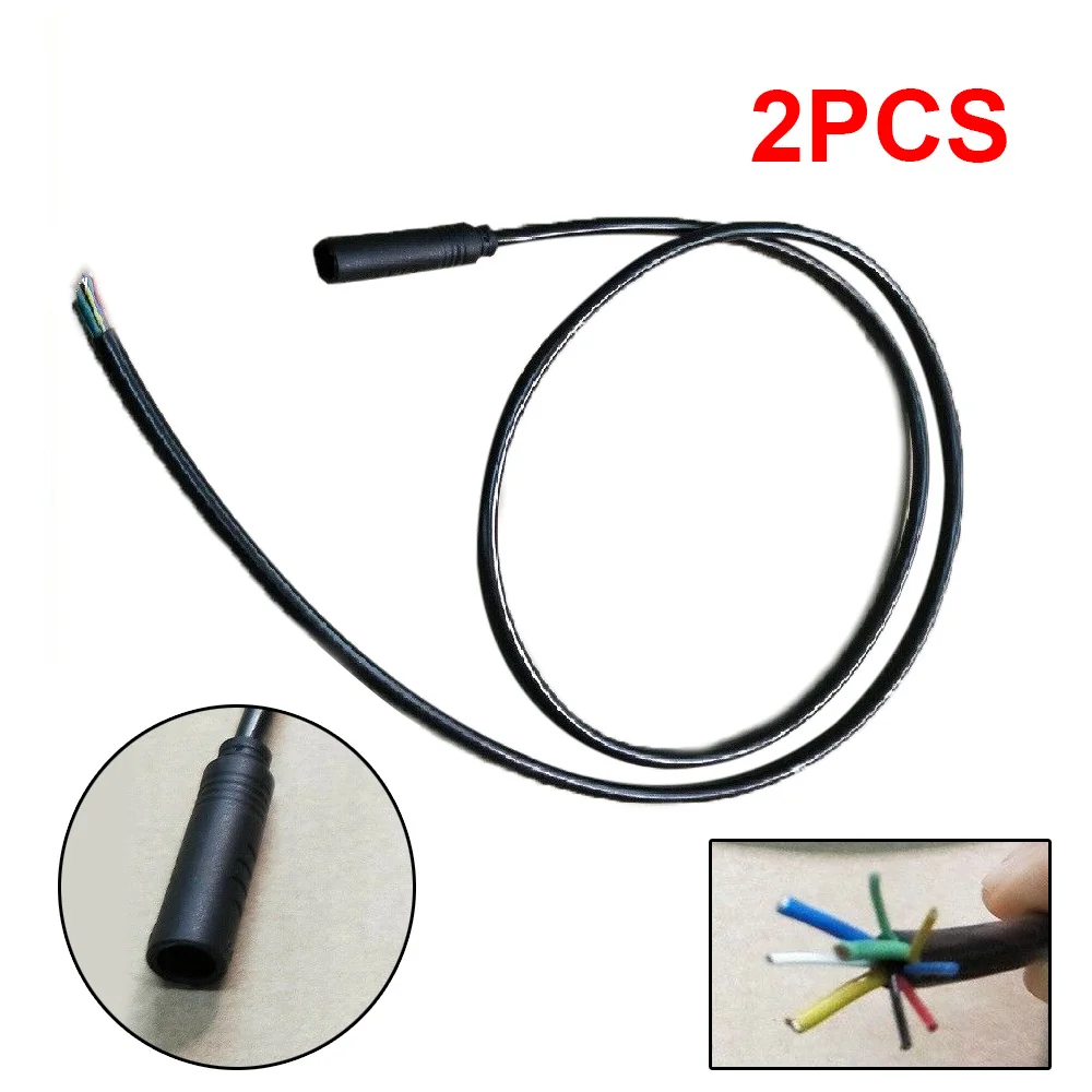 

0.6M/1.6M Optional length 2Pcs 9Pin Waterproof Female Connector Cable for Motor e bike Bicycle Upgrade