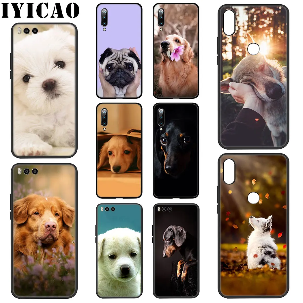 Puppies Dog Soft Case for Xiaomi Mi 10 9 8 A3 A2 9T Pro Lite SE A1 CC9 CC9E 5X 6X |