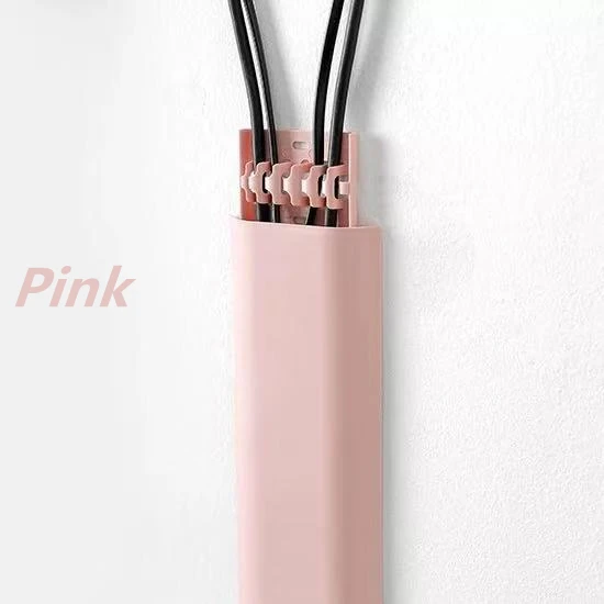 Pink Сетевой кабельный хранилище компьютерные кабельные зажимы стена проволока жгут кабельные зажимы Кабельный органайзер Свадебные украшения самоклеющиеся - Цвет: Pink