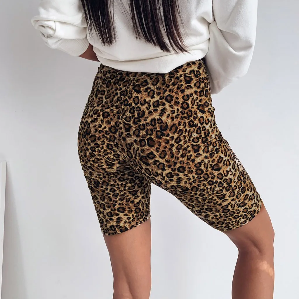 Sports Leggings Sports Pants Yoga Leggings Fitness Leggings Fashion Leopard Print Seamless Leggings Basic Slip Bike Shorts Women's Strethcy Fitness Leggings Tight Workout Sports Yoga Pants