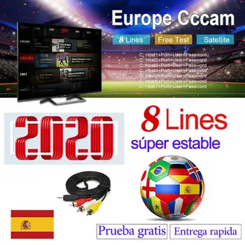 

2020 1 year Europe cccam server for Spain/Portugal Nertherland Poland 4K Italy Germany oscam cline used in satellite receiver
