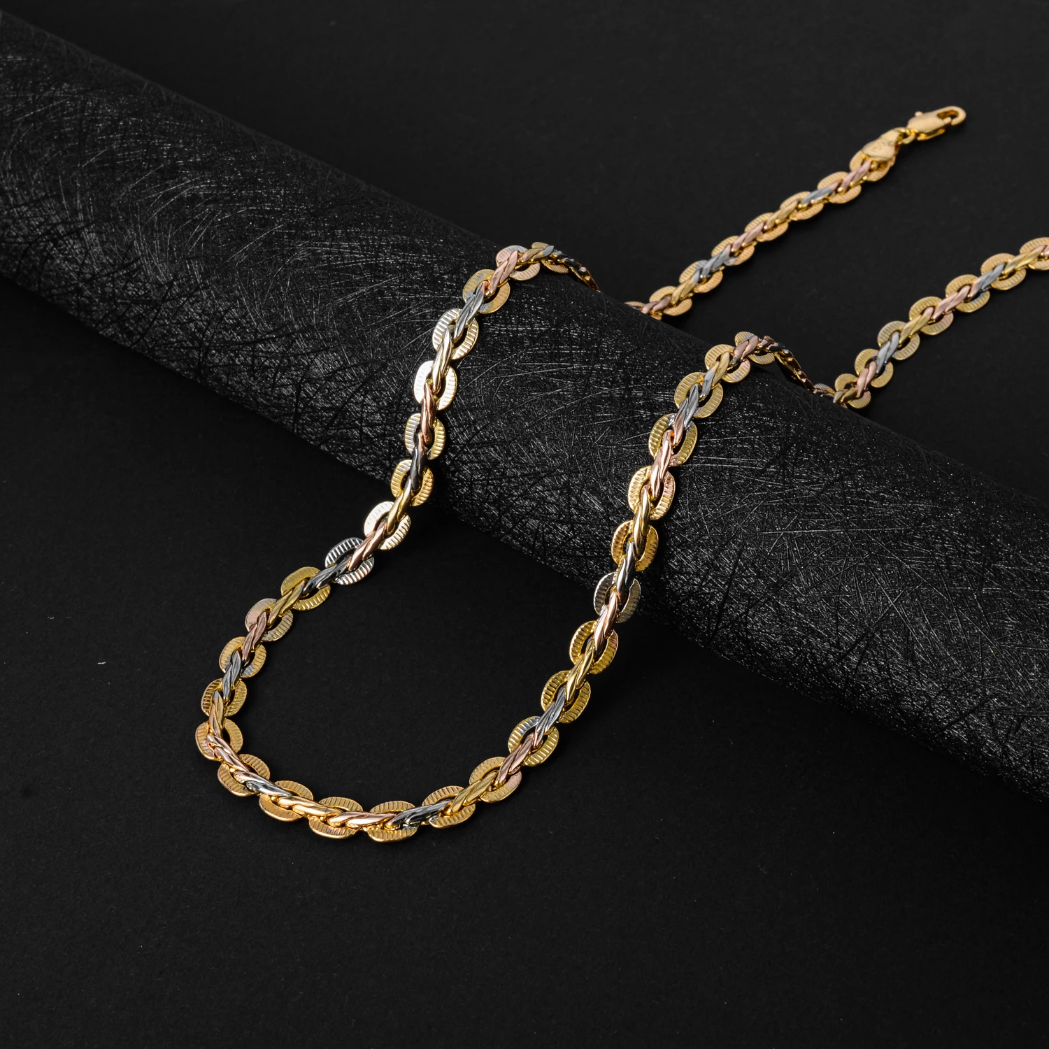 Fashion Gold Color Chain Necklaces For Women Copper Necklace With