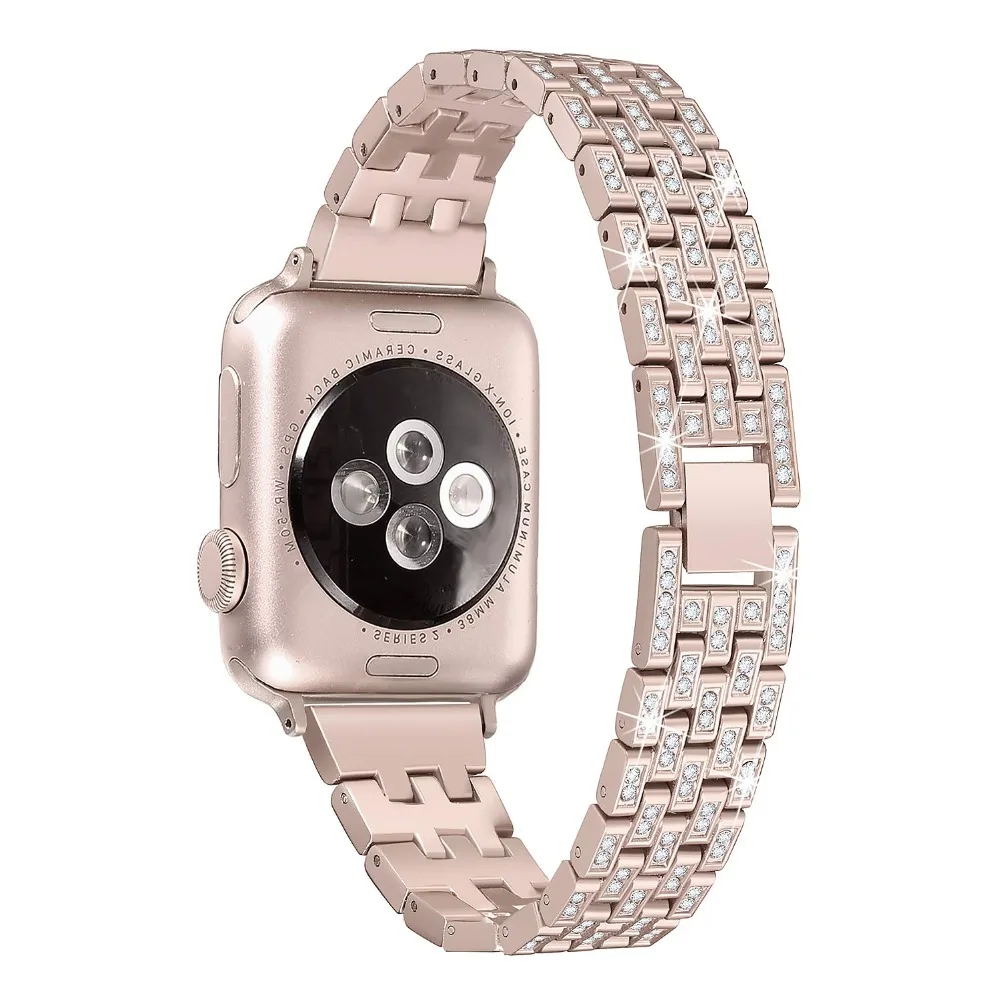 Ремешок для Apple Watch Series 4 3 2 1 сменный Браслет из нержавеющей стали ремешок для Apple iWatch 38 мм 42 мм 40 мм 44 мм