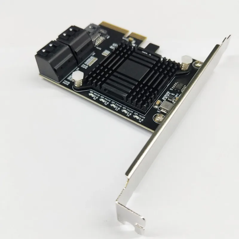 BTBcoin расширительные платы PCIE SATA контроллер PCI-E SATA концентратор/карты/бумажник карты Высокое качество нейлоновый чехол заграничного паспорта PCIE SATA 3,0 карты 5-Порты и разъёмы SATA3 SSD PCI Express X4 Gen3 адаптер
