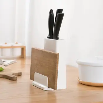 

1PC Plastic Knife Rack Cutting Board Holder Chopping Board Dishcloth Storage Racks Kitchen Organizer