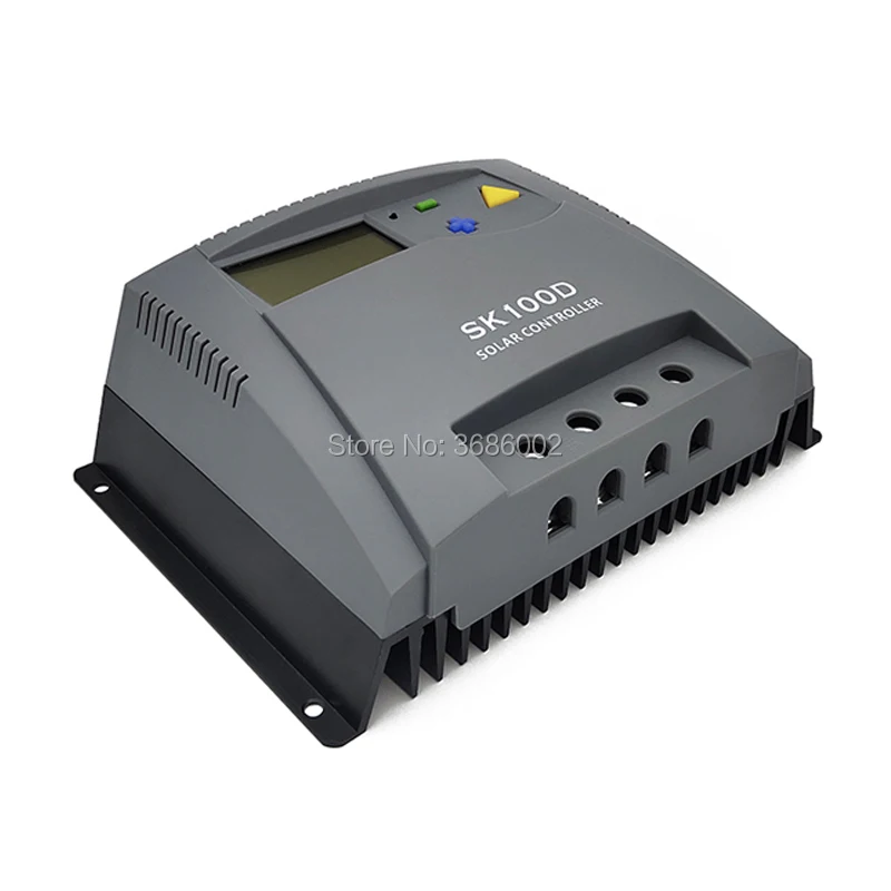 Контроллер заряда 12V 24V 48V 100A 80A за максимальной точкой мощности, Солнечный контроллер заряда Панели солнечные Батарея регулятор Dual USB ЖК-дисплей Дисплей