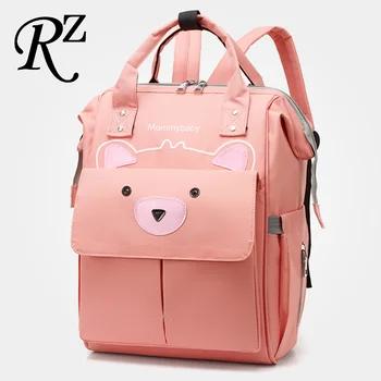 

Cartoon little bear Mommy bag waterproof wear-resistant Shoulders Bags large capacity multi-function Mommy Travel Backpacks