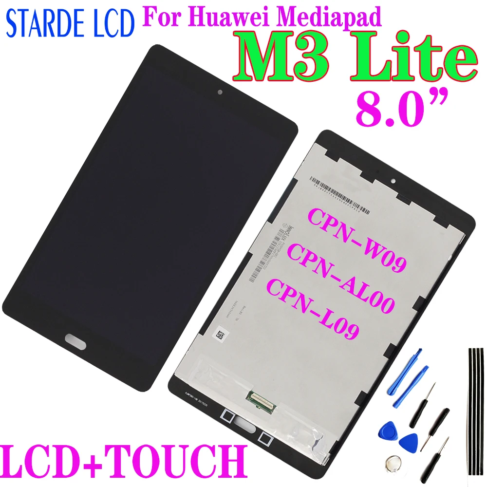 100 протестированный 8 0 дюймовый ЖК-дисплей для Huawei Mediapad M3 Lite детской яркости с