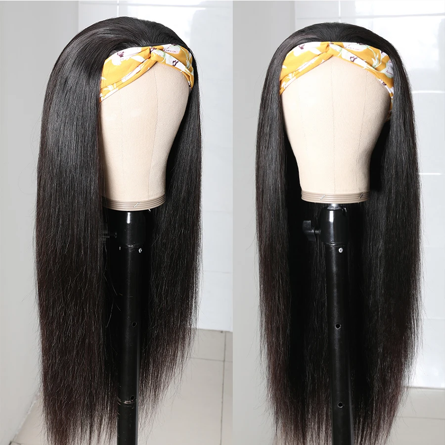 Straight-Headband-Wig-Human-Hair-Wigs-30-Inch-5x5-Closure-Wig-Peruvian-Remy-Hair-Scarf-Wig
