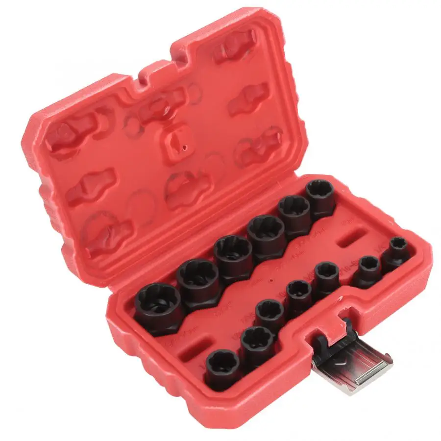 

Damaged Nut Bolt Removers Hand Tool set 13Pcs Damaged Nut Bolt Remover High Hardness Stud Extractor Removing Tool Wrench