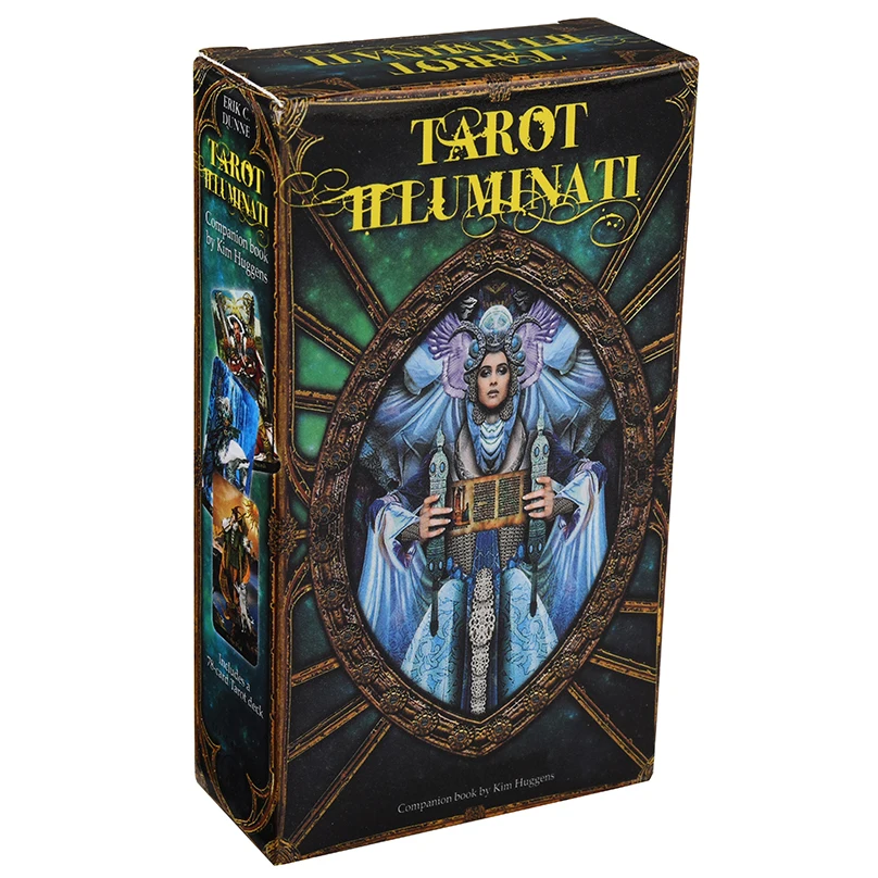 Набор карт Tarot Illuminati, палубная карта Oracles и Электронный гид, игра Tarot, игрушка, гадание Таро, электронная книга - Цвет: Tarot Illuminati Kit