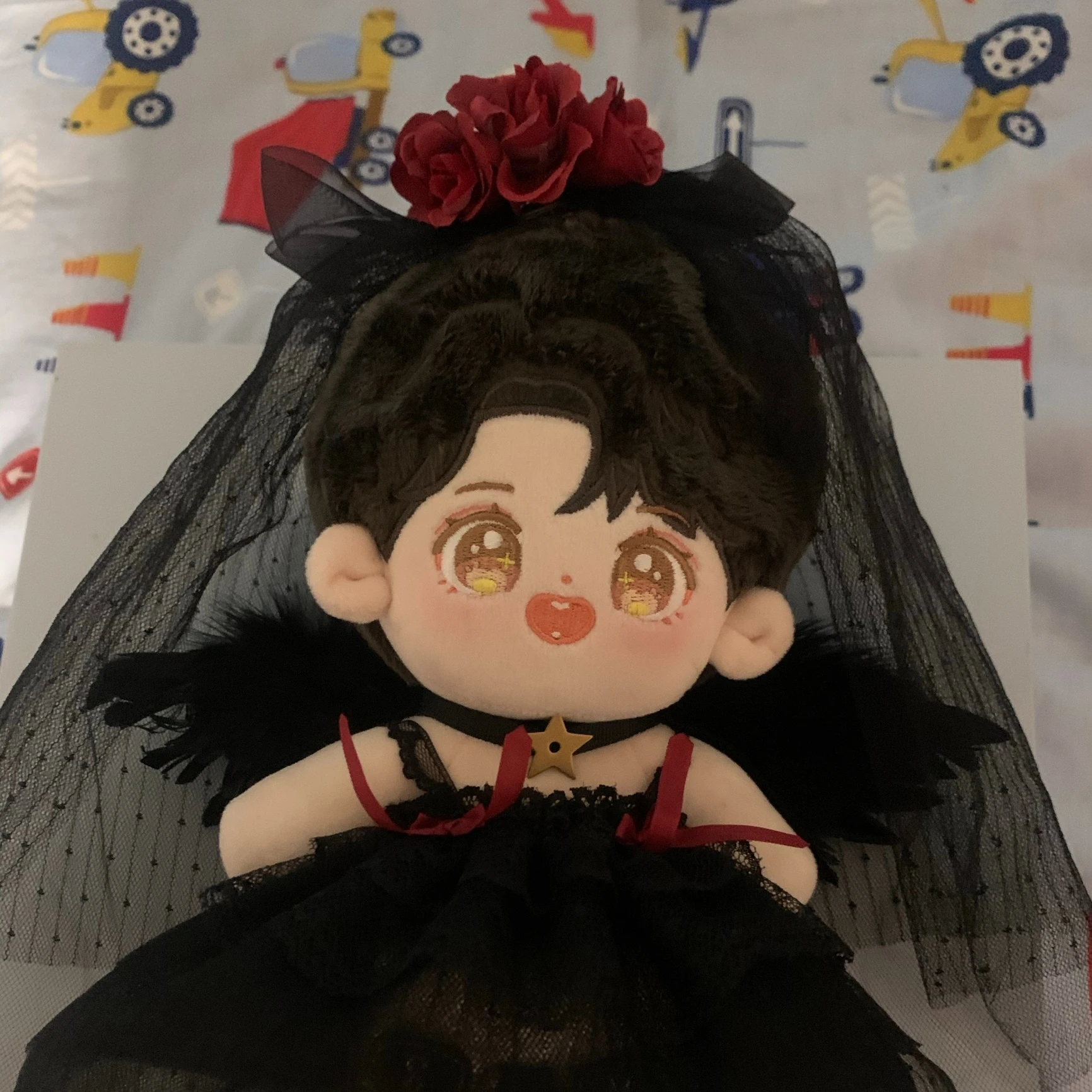 Fatto a mano 2 pz/set 20cm vestiti per bambole rosa nera abito da sposa  velo bambole di peluche vestito giocattoli accessori per bambole Cos abito  da sposa|Dolls Accessories| - AliExpress