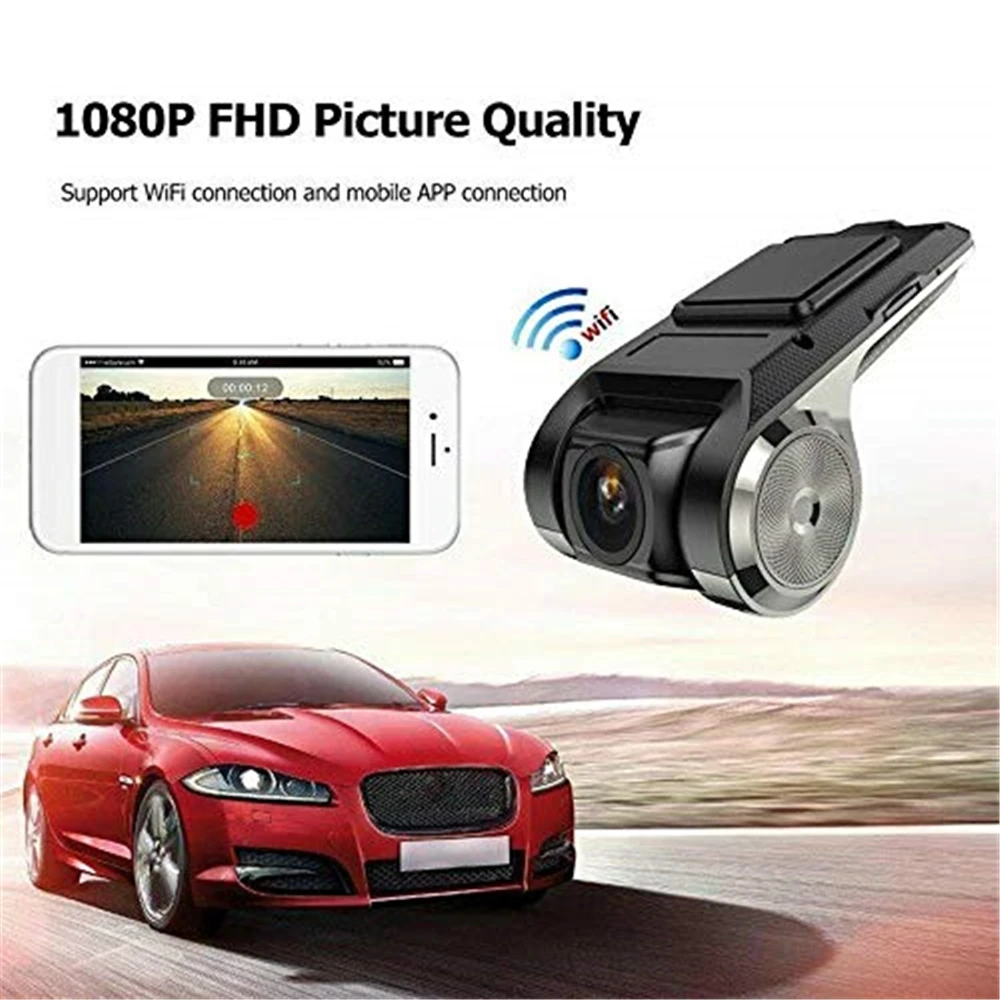 Skup HD 1080P Full wideorejestrator samochodowy 2MP kamera wideorejestrator WiFi GPS ADAS g sensor kamera na deskę rozdzielczą USB z czujnikiem ruchu Night Vision G sensor