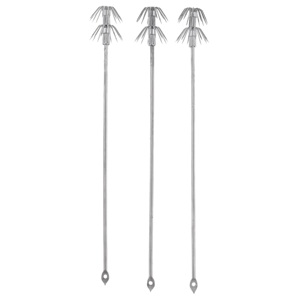 3Pcs/pack Saltwater Hard Fishing Lures DIY Luminous Glow Squid Octopus Jig Baits Hook Sea Fishing Lure Tackles