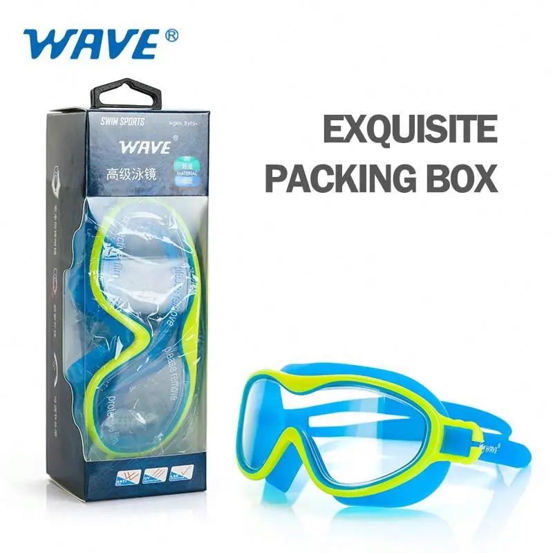 Kids Swimming Googles Anti-fog Waterproof liquid 95% Big Frames UV Protection Swimming Glasses