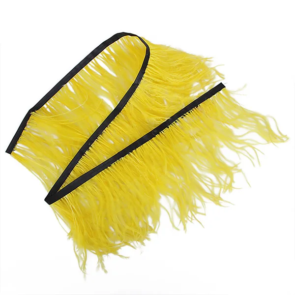 Страусиные перья бахрома отделка атласная лента для платья швейная одежда дома Сумки шляпы украшения
