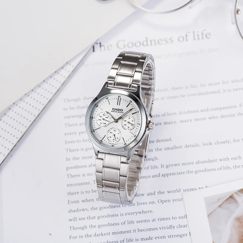 Casio Часы Указатель серии модные кварцевые женские часы LTP-V300D-7A