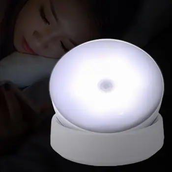 

360 Degree Rotary White / Warm White LED Night Light Human Body Infrared Sensor Aisle LED Infrared PIR Motion Sensor Night Light