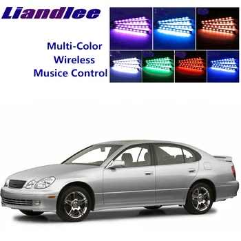 

LiandLee Car Glow Interior Floor Decorative Atmosphere Seats Accent Ambient Neon light For Lexus GS 300 S140 1991~1997