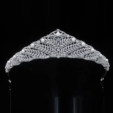 Принцесса жемчужные Диадемы Свадебные короны невесты быть аксессуары для волос