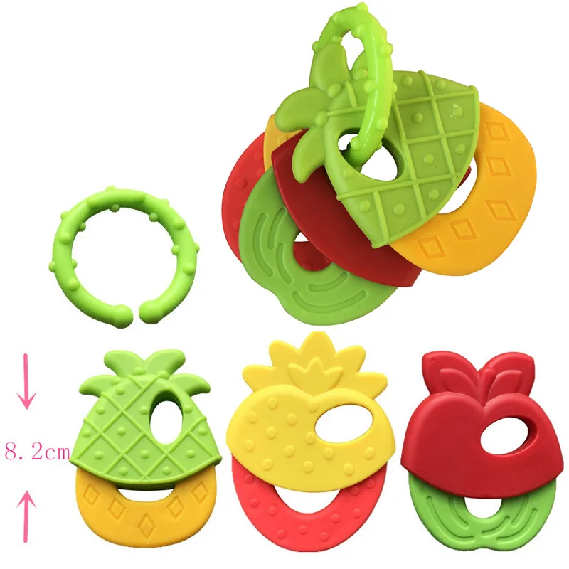 Silicone Teething Toys Baby Toy Newborn Chews Food Grade Silicone Teethers Training Bed Toy New Chews Food Grade Silicone Feeding Infant Pacifier