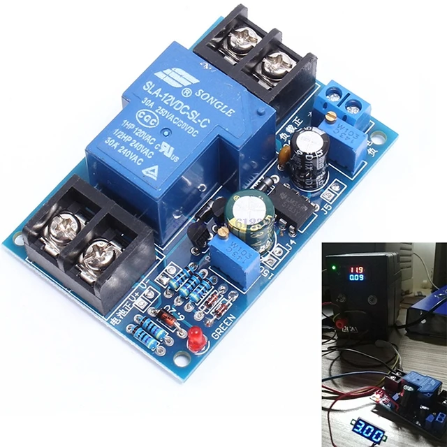 

A7-- 12V Battery Discharge Protection Module Board Anti-Over Automatically Restore Low Voltage With LED Indicator Light Universa