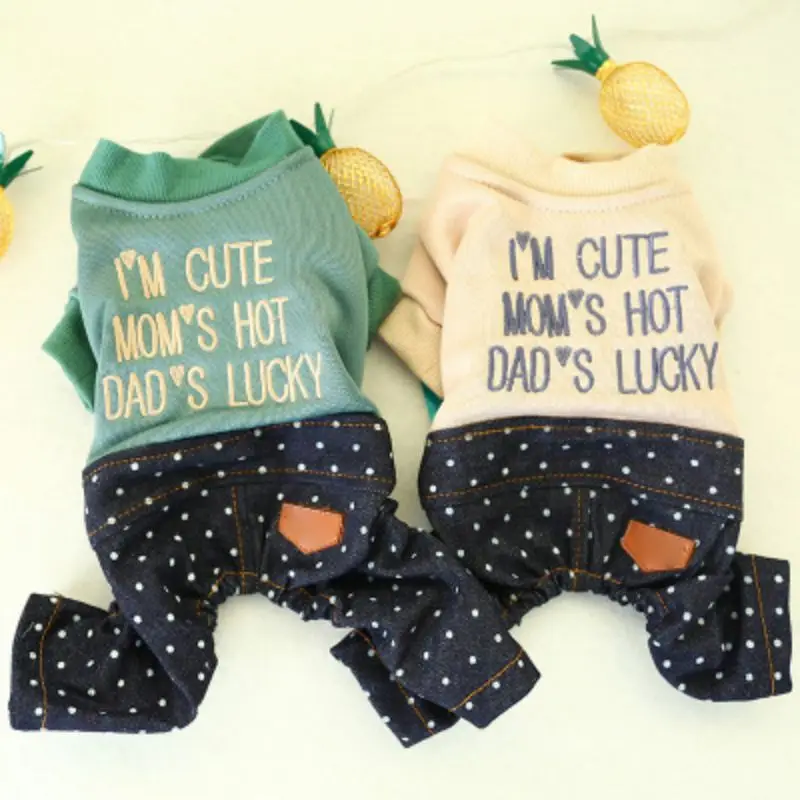 

Pet Dog Jumpsuit Winter New Warm And Comfortable Letter Printing Limbs Coherent Comfort Soft Windproof Cool Not Easy To Deform n
