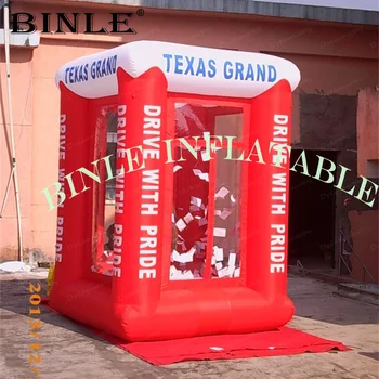 Best Funny Game Cube Inflatable Money Booth With Blower,inflatable Money Grab Booth,inflatable Money Box Machine For Advertising