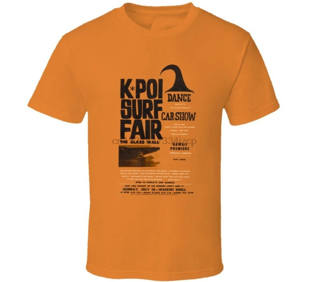 Винтажная футболка для серфинга K Poi Surf Fair 1965 толстовка | Мужская одежда