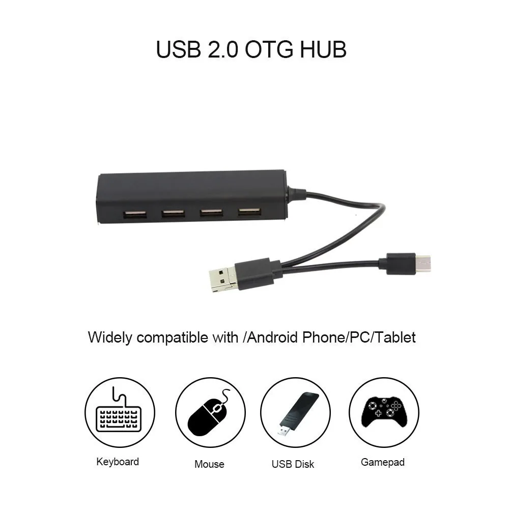 Usb-концентратор с несколькими портами 4 порта type C концентратор адаптер с интерфейсом питания микро OTG USB 2,0 сплиттер для Macbook компьютерные аксессуары