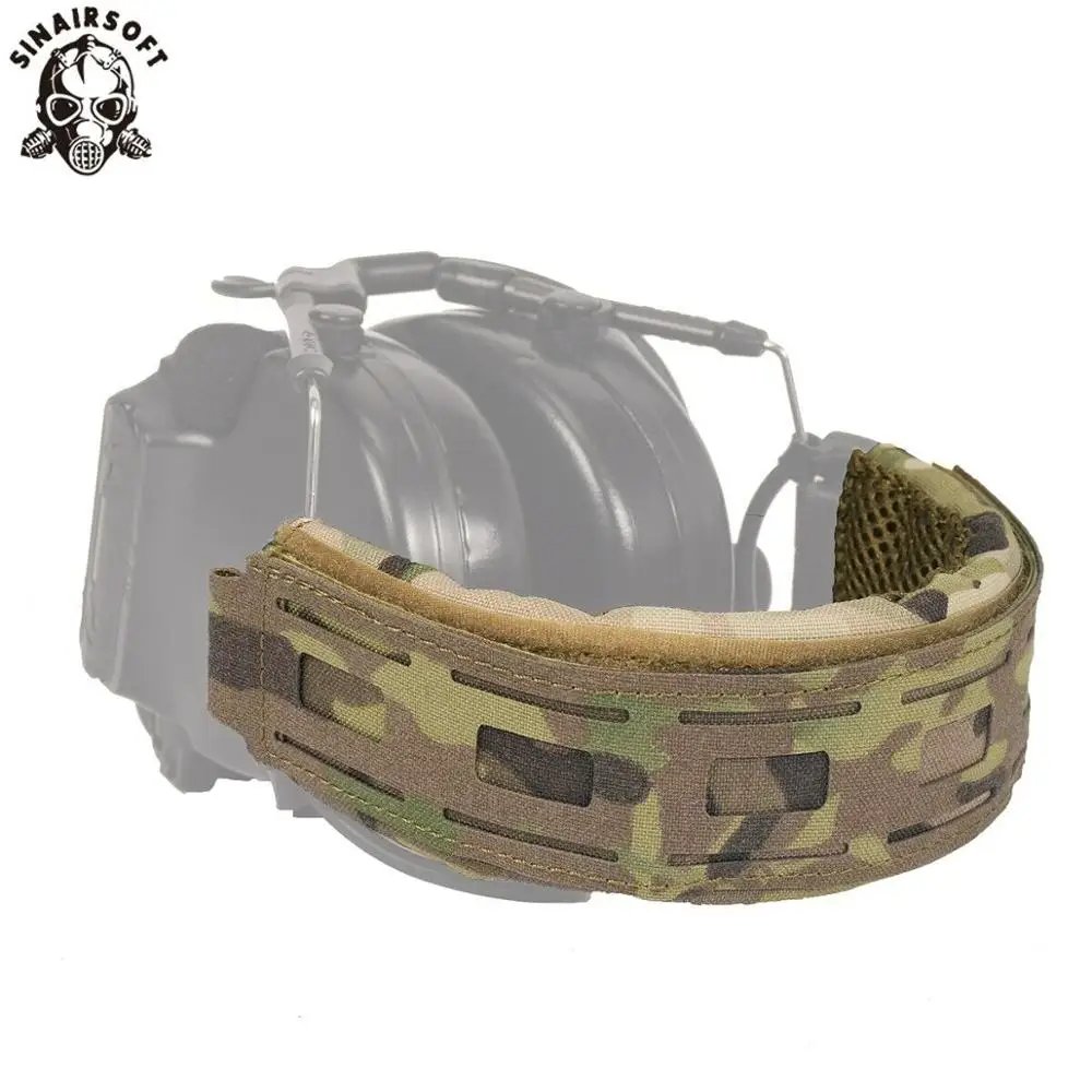 Tactical Headband Headset Cover Outdoor Headphones Modular Coating Military Headphone Cover Earmuffs Microphone Hunting Shooting