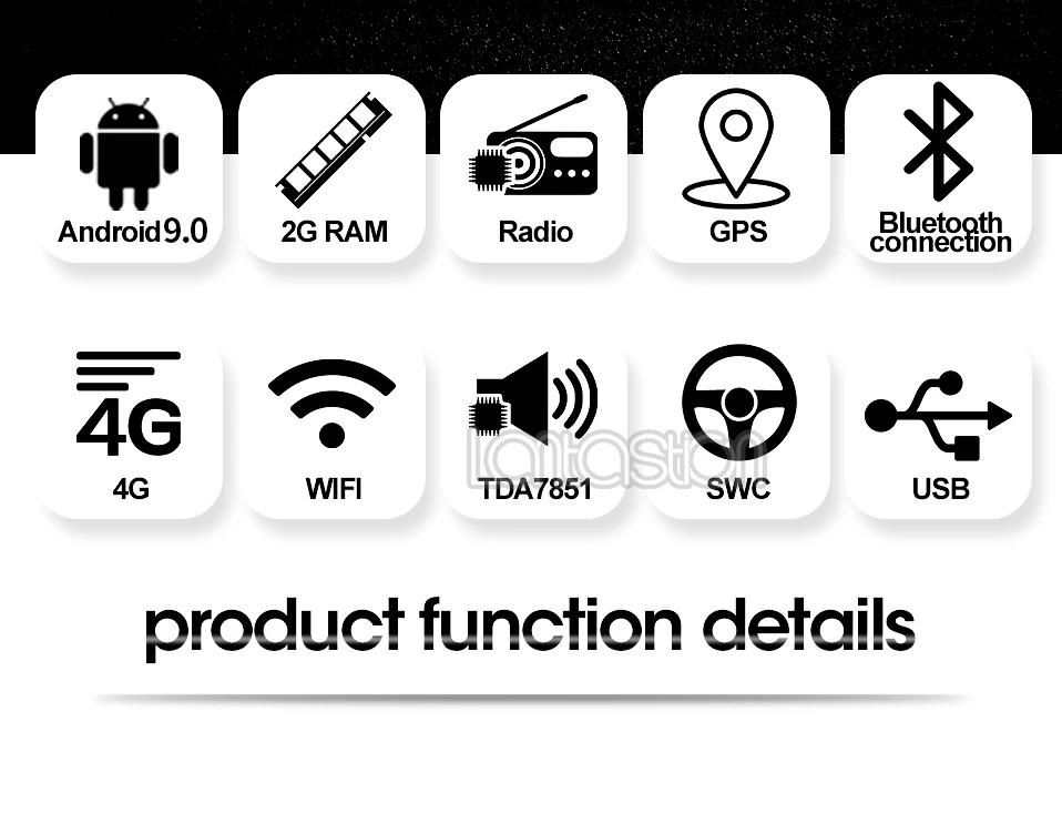 Clearance Allwinner T8 android 9.0 Car DVD  for Toyota Corolla Auris Fortuner 2017 Octa Core Auto Radio Multimedia NAVIGATION car dvd gps 1