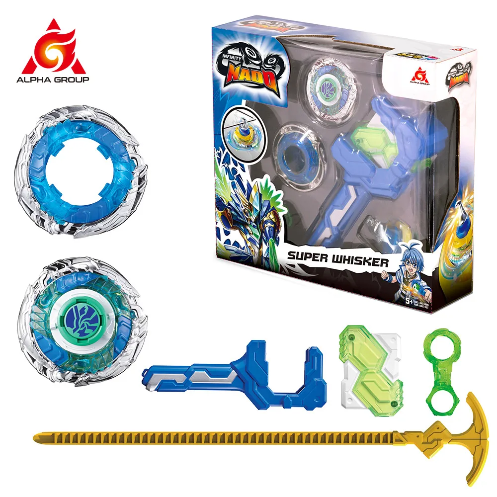 

Gyro Infinity Nado 3 Stunt Set Toy Combination Transforming Split Arena Launcher Spinning Top Battle Set Kids Toys Beyblade Toy